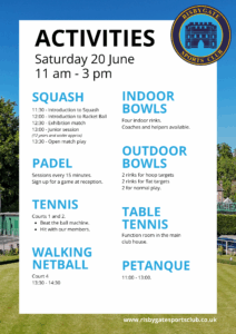 Open Day 2026 activity timetable